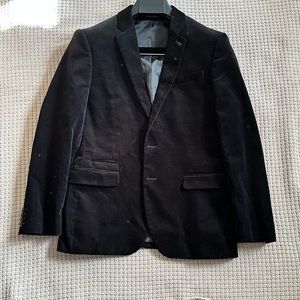 Fitted Corduroy Black Blazer from Express